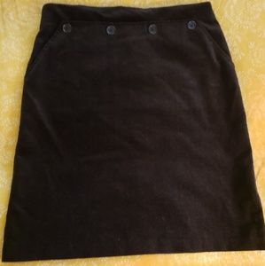 Fine herringbone print skirt